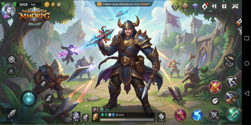 Tampilan gameplay mendalam di dunia fantastis 369ZK.
