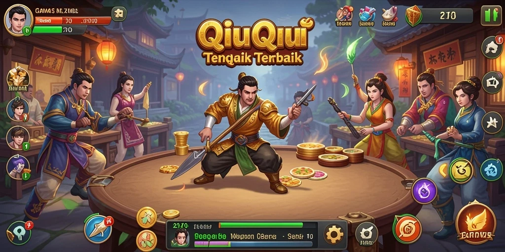 Screenshot gameplay QiuQiu di 8768 yang seru.
