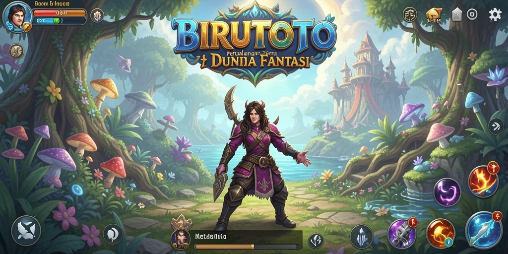 Tampilkan gameplay seru BIRUTOTO dengan aksi petualangan yang mendebarkan.