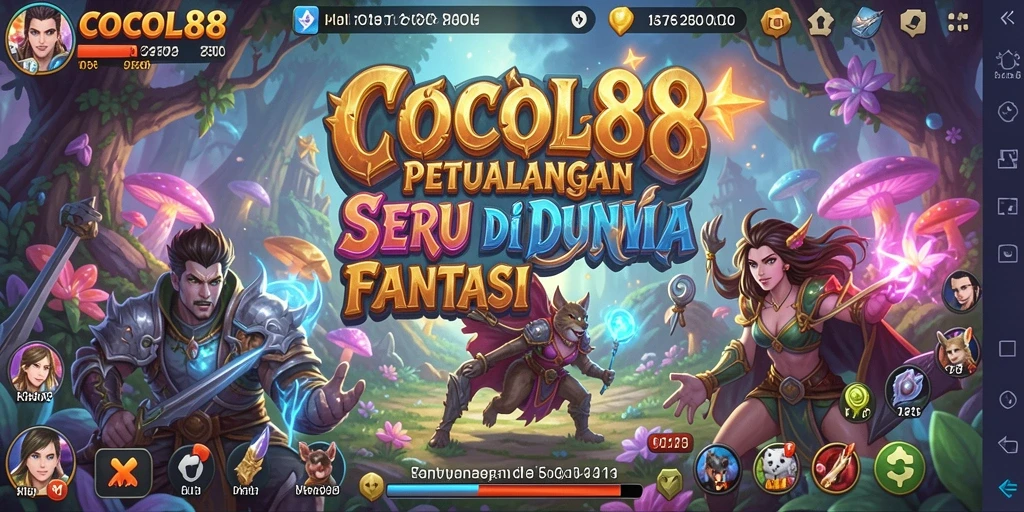 Screenshot COCOL88 menunjukkan karakter beraksi di dunia petualangan yang menakjubkan.