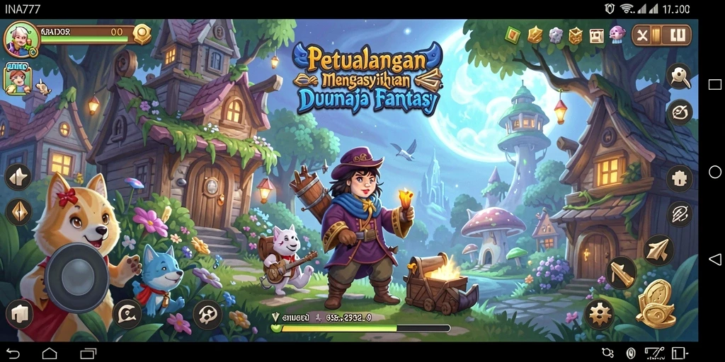 Gameplay penuh aksi dan eksplorasi di dunia petualangan.