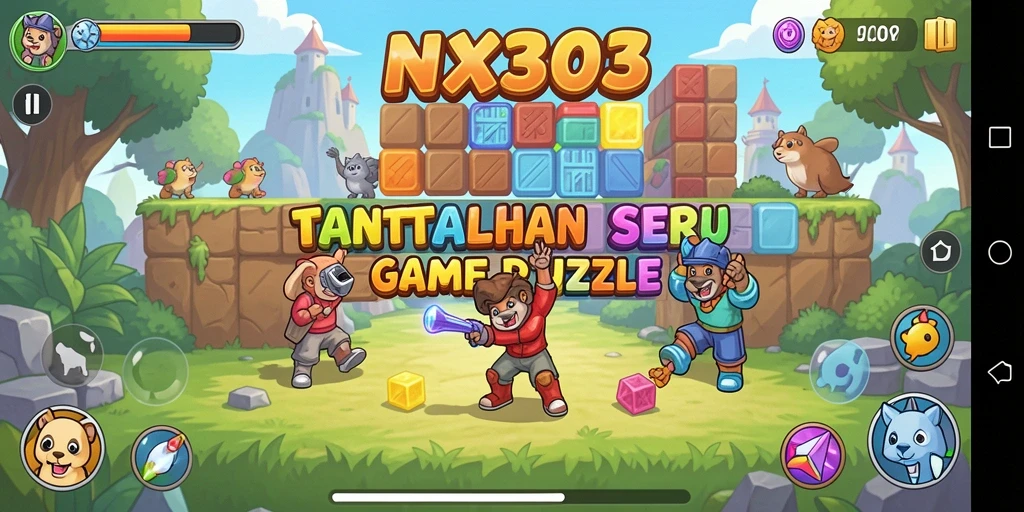 Tampilan gameplay NX303 yang menarik dan penuh warna.