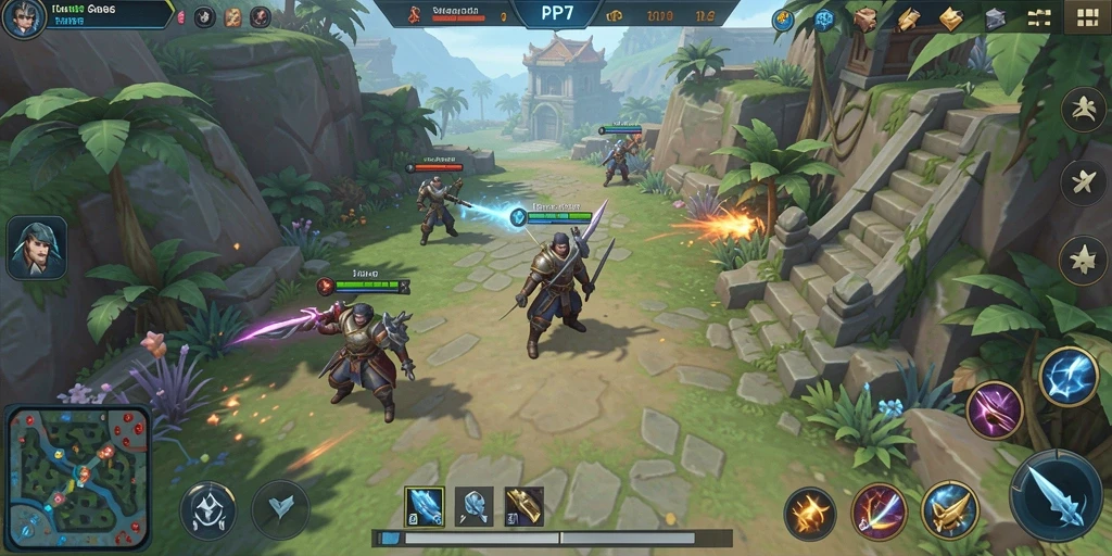 Tampilan menarik dari gameplay SLG dalam PP7, penuh strategi dan tantangan.