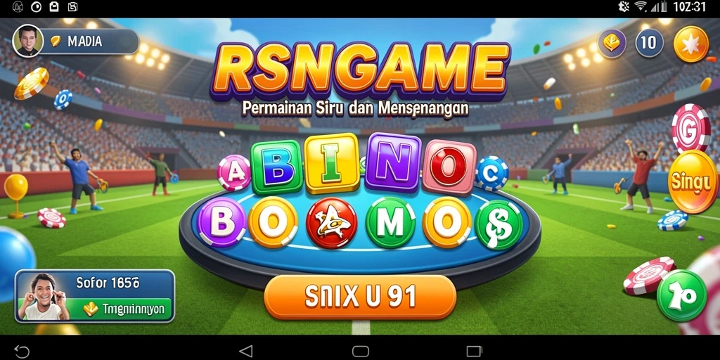 Tampilan permainan Bingo yang seru di RSNGAME.