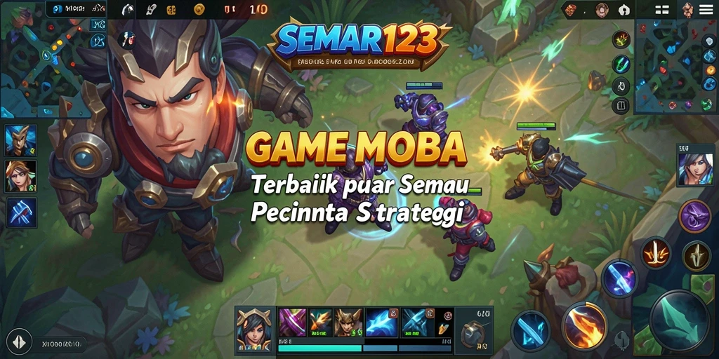 Screenshot yang menampilkan serunya gameplay MOBA SEMAR123.
