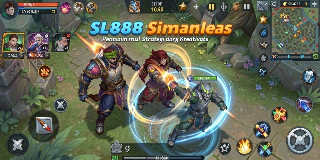 Tampilan gameplay SL888 yang penuh warna dan menarik.