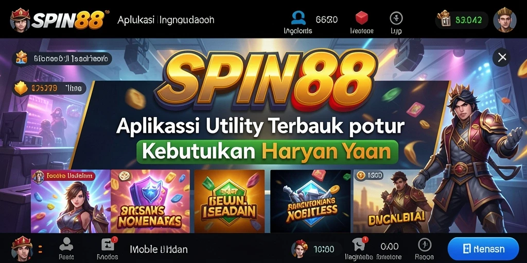 Tampilan antarmuka SPIN88 yang menarik dan fungsional.