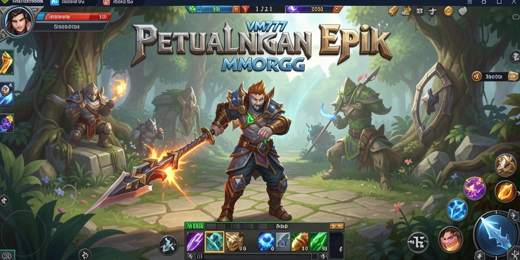 Tampilan gameplay seru dari petualangan epik di VM777 MMORPG.